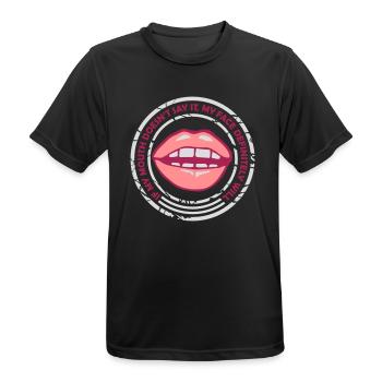 Mon visage le fera certainement - T-shirt respirant Homme - noir - Devant - AI Model Male 178 light (178cm)