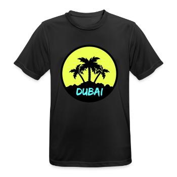 Dubaï - T-shirt respirant Homme - noir - Devant - AI Model Male 178 light (178cm)