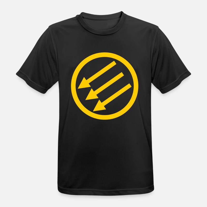 Järnfronten / Eiserne Front / Iron Front - Männer T-Shirt atmungsaktiv - Schwarz