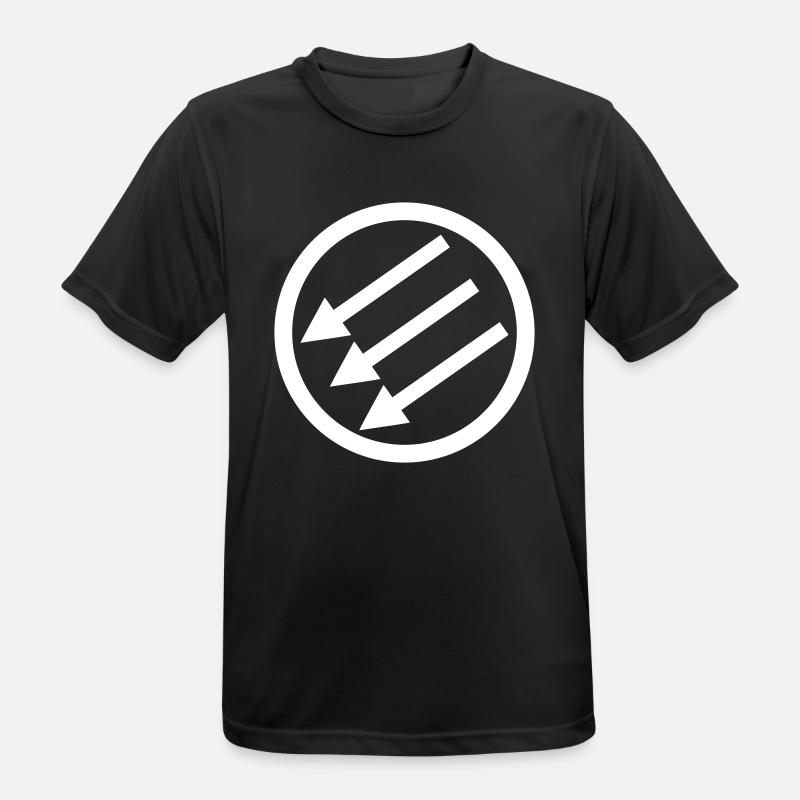 Järnfronten / Eiserne Front / Iron Front - Männer T-Shirt atmungsaktiv - Schwarz