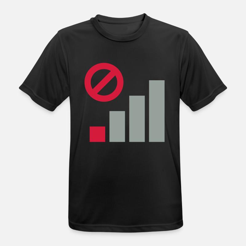 Poor coverage cellular connection - Men's Breathable T-Shirt - black