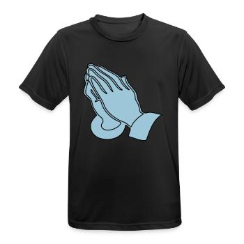 Christentum Collection - Männer T-Shirt atmungsaktiv - Schwarz - Vorne - AI Model Male 178 light (178cm)
