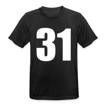 31 - T-shirt respirant Homme - noir - Devant - AI Model Male 178 light (178cm)