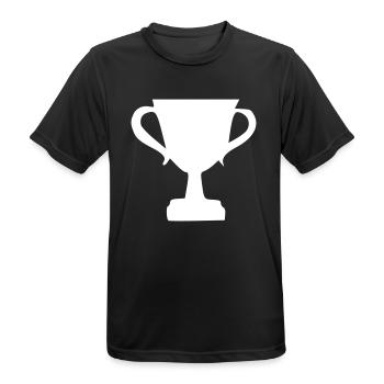 Coupe Dessin Gagner Croquis Blanc - T-shirt respirant Homme - noir - Devant - AI Model Male 178 light (178cm)
