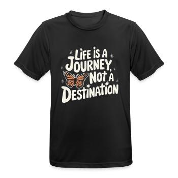 Butterfly Monarch Butterfly Colorful Butterflies - Men's Breathable T-Shirt - black - Front - AI Model Male 178 light (178cm)
