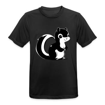 Squirrel - Men's Breathable T-Shirt - black - Front - AI Model Male 178 light (178cm)