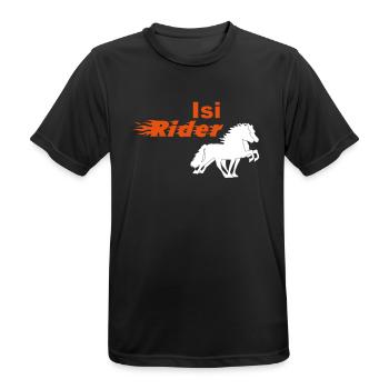 Isi Rider - T-shirt respirant Homme - noir - Devant - AI Model Male 178 light (178cm)