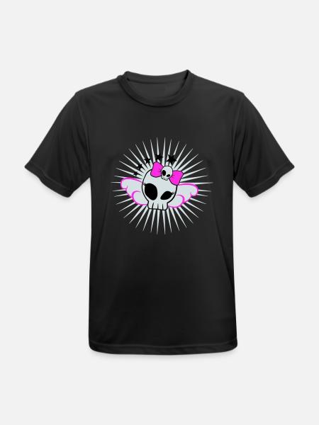 Skull Girl - Men's Breathable T-Shirt - black