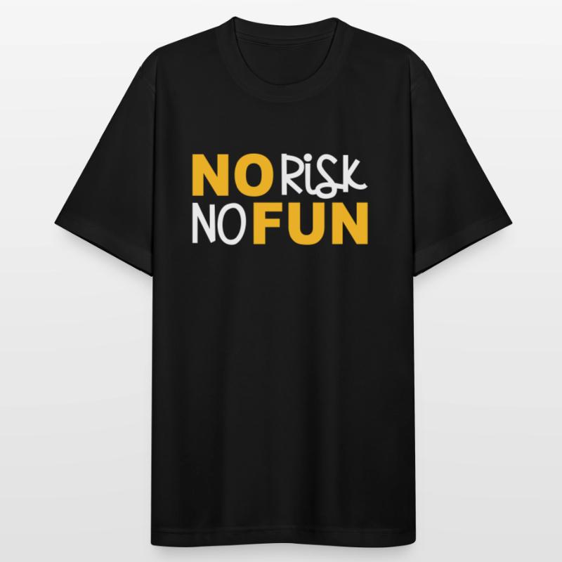 Pas de risque pas de plaisir pas de risque amusant déclaration courageux T-shirt respirant Homme