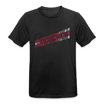 drinks from enemies skulls - Men's Breathable T-Shirt - black - Front - AI Model Male 178 light (178cm)