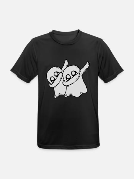 2 Dabbing Ghosts Friends - Men's Breathable T-Shirt - black