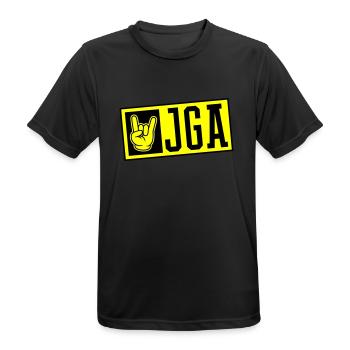 Jga Junggesellenabschied - Männer T-Shirt atmungsaktiv - Schwarz - Vorne - AI Model Male 178 light (178cm)