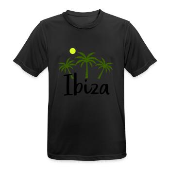 Ibiza - T-shirt respirant Homme - noir - Devant - AI Model Male 178 light (178cm)