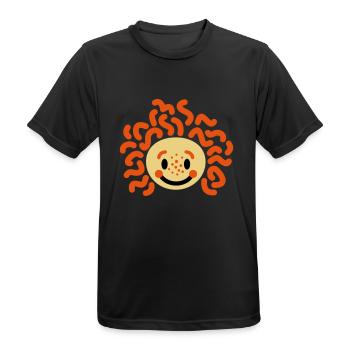 Child with freckles - Men's Breathable T-Shirt - black - Front - AI Model Male 178 light (178cm)