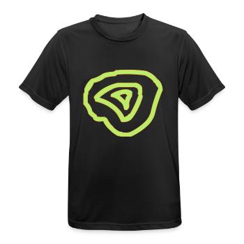Cercles - T-shirt respirant Homme - noir - Devant - AI Model Male 178 light (178cm)
