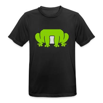 Disguise costume sitting frog - Men's Breathable T-Shirt - black - Front - AI Model Male 178 light (178cm)