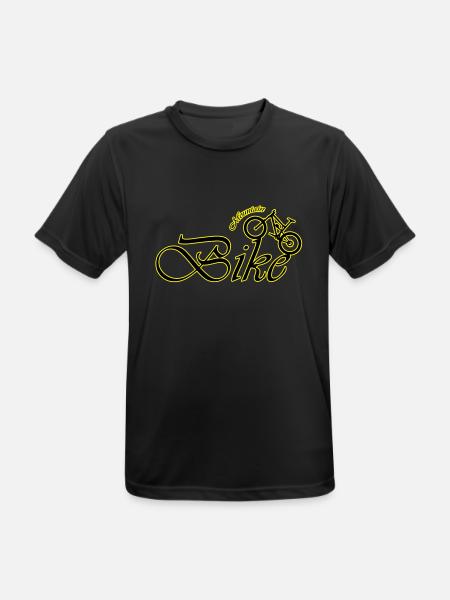 mountain bike - Herre T-shirt svedtransporterende - sort