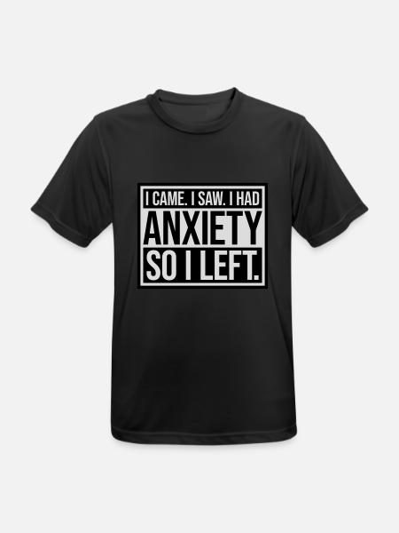 J’avais de l’anxiété en disant - T-shirt respirant Homme - noir