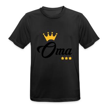 Großmütter / Oma / Mami / Großmutter / Mamy - Männer T-Shirt atmungsaktiv - Schwarz - Vorne - AI Model Male 178 light (178cm)