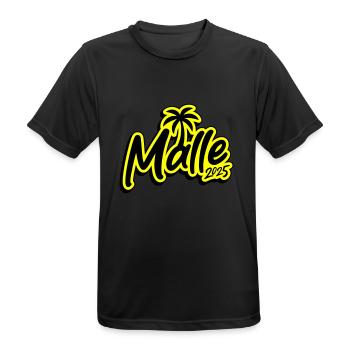Palmier Malle 2025 - T-shirt respirant Homme - noir - Devant - AI Model Male 178 light (178cm)