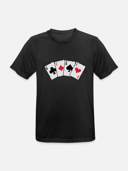 Poker Cards - Poker Cards - Men's Breathable T-Shirt - black