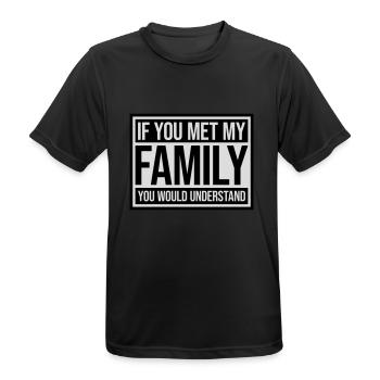 you would understand quote - Men's Breathable T-Shirt - black - Front - AI Model Male 178 light (178cm)