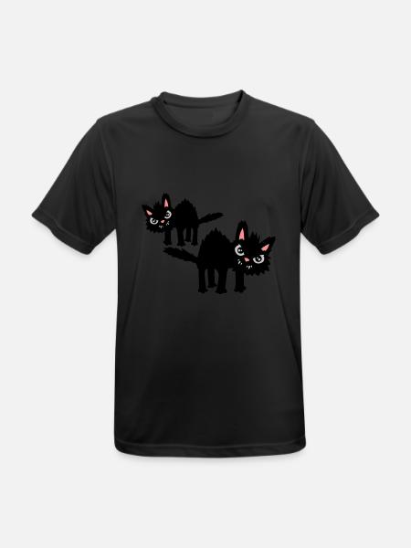 Team funny cats - Men's Breathable T-Shirt - black