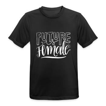 Feminismus Spruch Geschenk Vintage Emanzipation - Männer T-Shirt atmungsaktiv - Schwarz - Vorne - AI Model Male 178 light (178cm)