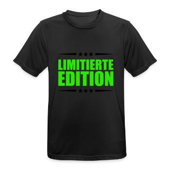 limited edition - Men's Breathable T-Shirt - black - Front - AI Model Male 178 light (178cm)