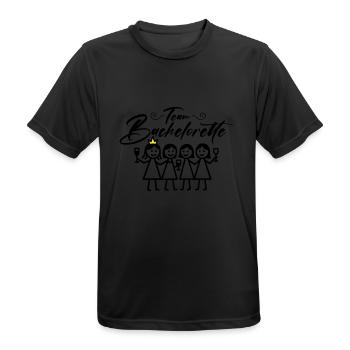 Bachelorette Team Girls - Men's Breathable T-Shirt - black - Front - AI Model Male 178 light (178cm)