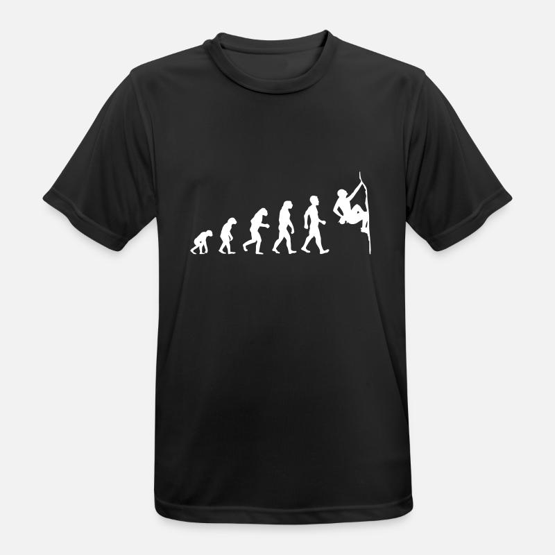 Boulder Evolution - Männer T-Shirt atmungsaktiv - Schwarz