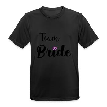 team bride - Männer T-Shirt atmungsaktiv - Schwarz - Vorne - AI Model Male 178 light (178cm)