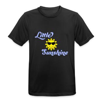 Little Sunshine - Männer T-Shirt atmungsaktiv - Schwarz - Vorne - AI Model Male 178 light (178cm)