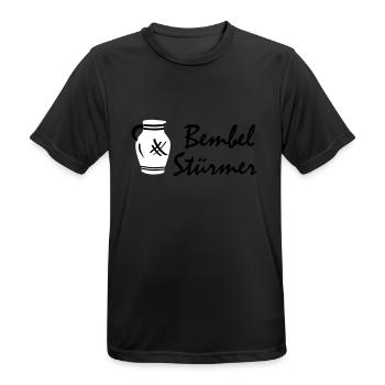 Bembel Stürmer #100%Hessen #069 #FrankfurtLiebe - Männer T-Shirt atmungsaktiv - Schwarz - Vorne - AI Model Male 178 light (178cm)