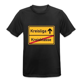 ortsschild_kreisklasse_f3 - Men's Breathable T-Shirt - black - Front - AI Model Male 178 light (178cm)
