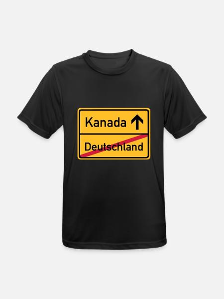 ortsschild_kanada__f3 - Men's Breathable T-Shirt - black