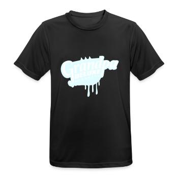 Grandpa Deluxe Bester Opa Großvater Liebe Opi Logo - Männer T-Shirt atmungsaktiv - Schwarz - Vorne - AI Model Male 178 light (178cm)