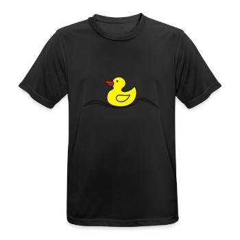 Ente gut alles gut - Männer T-Shirt atmungsaktiv - Schwarz - Vorne - AI Model Male 178 light (178cm)