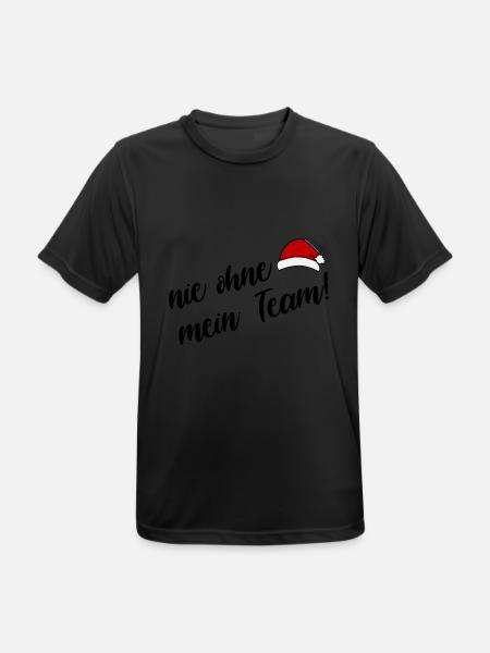 mein Weihnachts Team - Männer T-Shirt atmungsaktiv - Schwarz