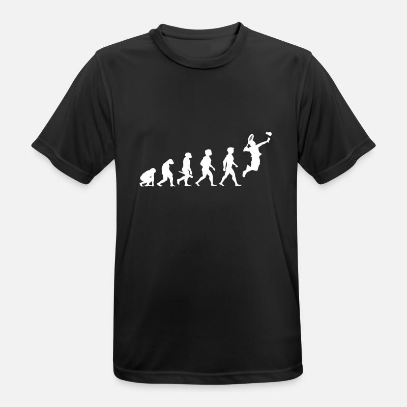 Evolution badminton shuttlecock shuttlecock player - Men's Breathable T-Shirt - black