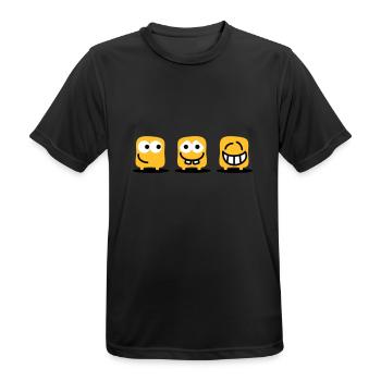 Die Drei Patukus - Männer T-Shirt atmungsaktiv - Schwarz - Vorne - AI Model Male 178 light (178cm)