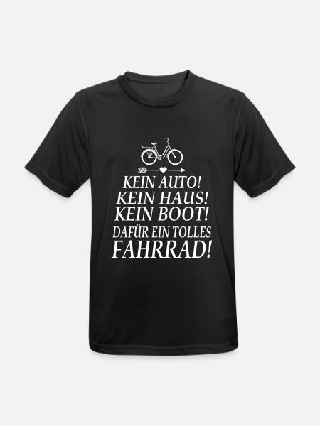 Fahrrad - Männer T-Shirt atmungsaktiv - Schwarz