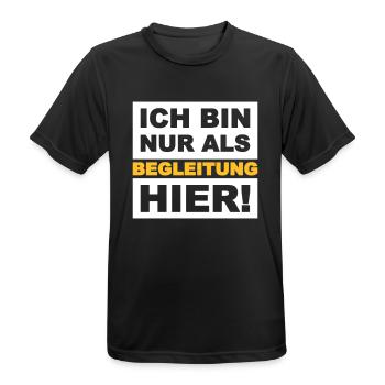 Freund Freundin - Männer T-Shirt atmungsaktiv - Schwarz - Vorne - AI Model Male 178 light (178cm)