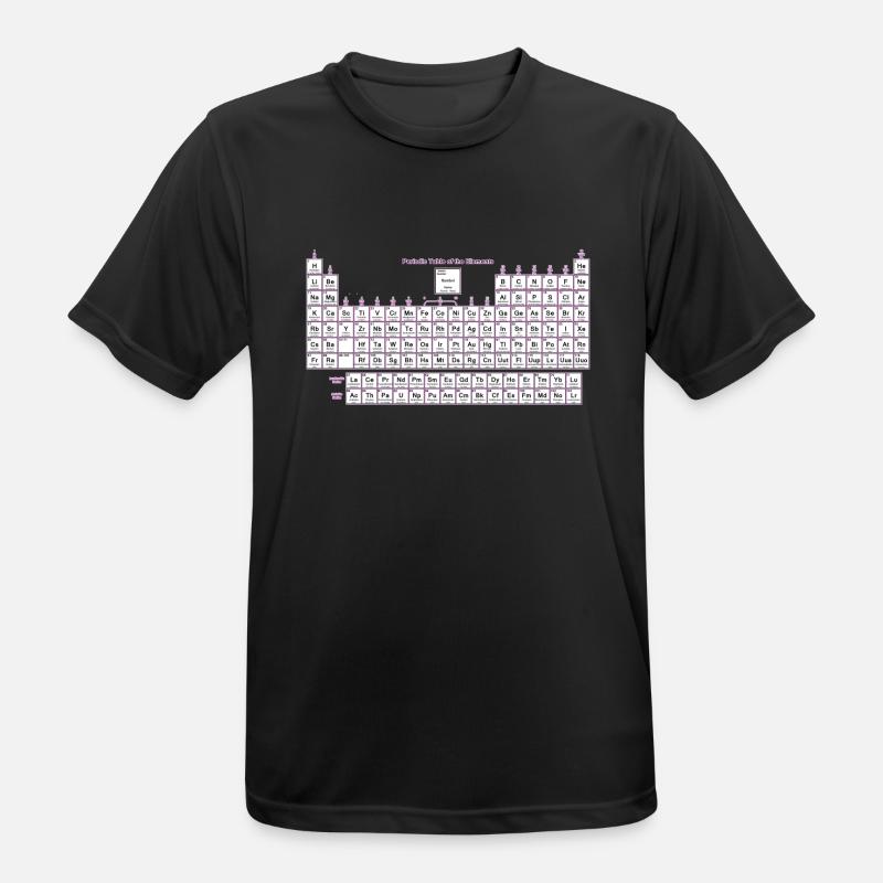 Periodensystem der Elemente - Männer T-Shirt atmungsaktiv - Schwarz
