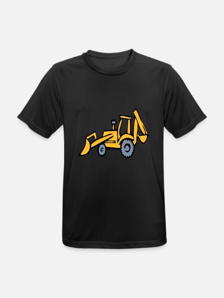 Bagger - Männer T-Shirt atmungsaktiv - Schwarz