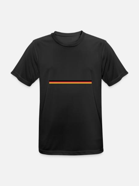 black red gold - Men's Breathable T-Shirt - black