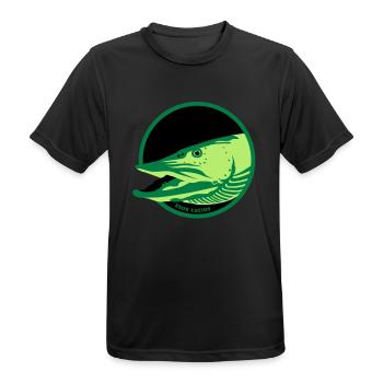Pike - Men's Breathable T-Shirt - black - Front - AI Model Male 178 light (178cm)