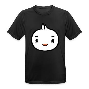 Bird Face Head Duck Cute Cute Friendly - Men's Breathable T-Shirt - black - Front - AI Model Male 178 light (178cm)
