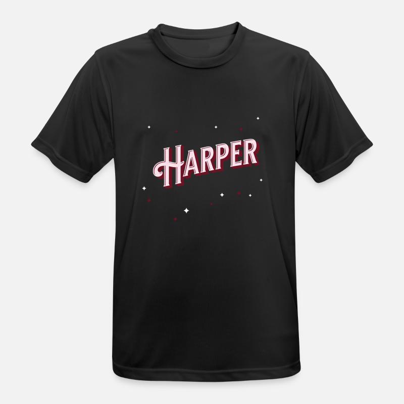 Harper names personalized - Men's Breathable T-Shirt - black