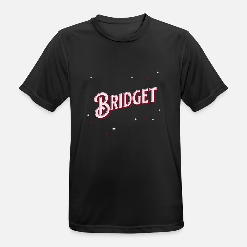 Personalized Bridget name - Men's Breathable T-Shirt - black